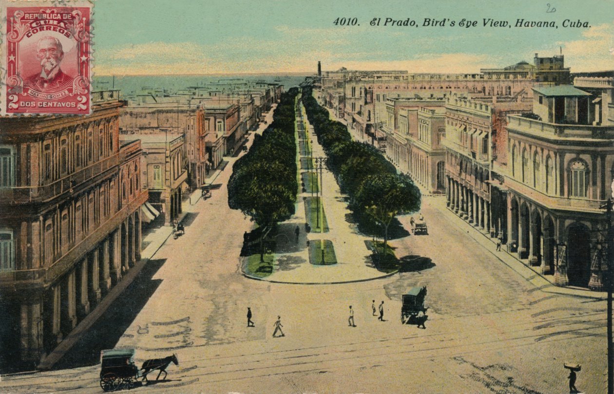 El Prado, Birds Eye View, Havana, Cuba by Unbekannt