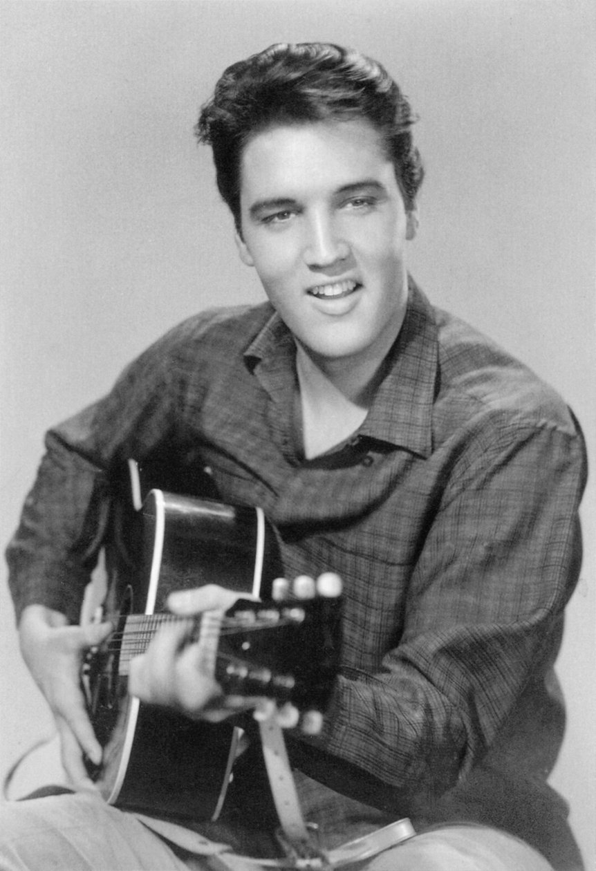 Elvis Presley, American singer and actor by Unbekannt