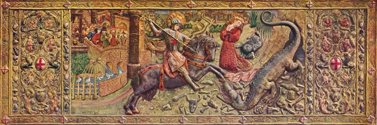 Embroidered Front Altarpiece of Saint George, from the Palau de la Generalitat by Unbekannt