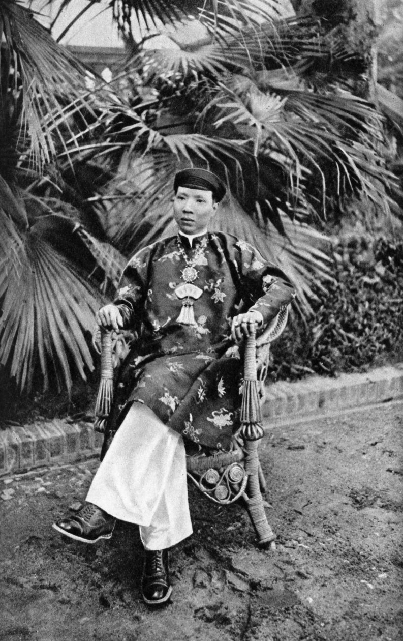 Emperor Khai Dinh 1885-1925, 12th Emperor of the Nguyen Dynasty, Annam, Vietnam, 1922 by Unbekannt