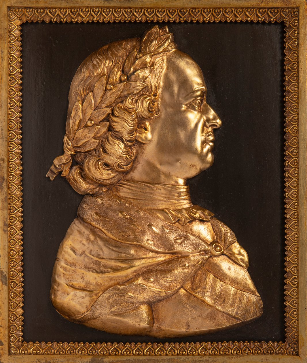 Emperor Peter I the Great Bas-relief, 19th century by Unbekannt