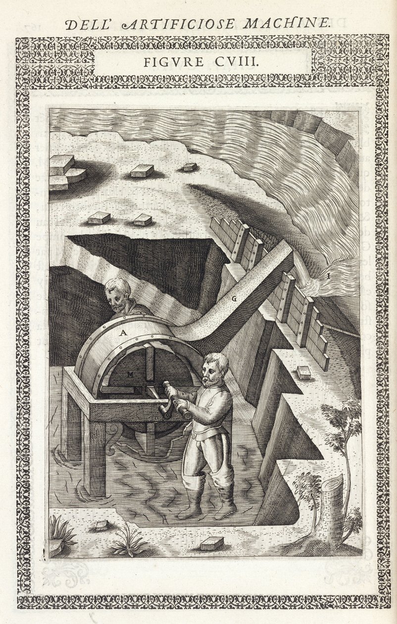 Machine for raising water from foundations or a marsh by Unbekannt