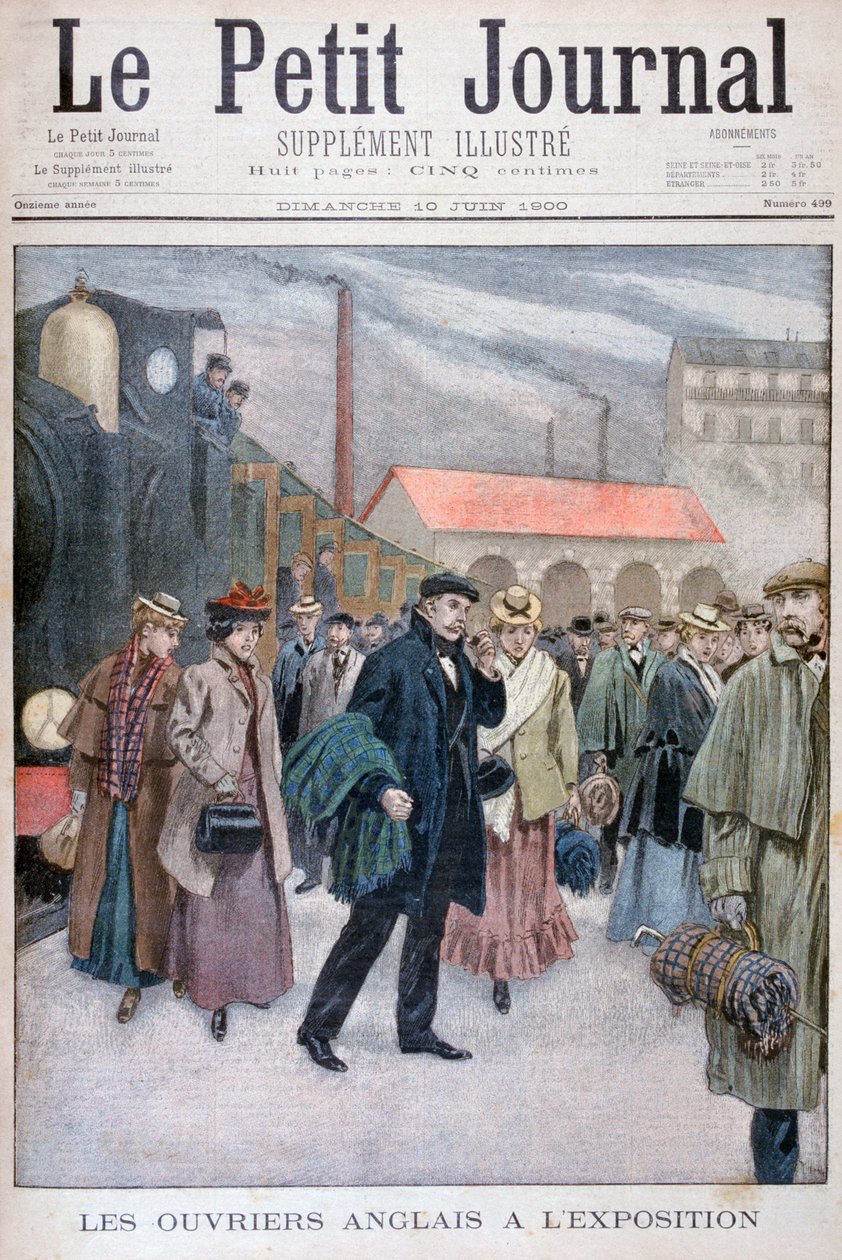 English People Visiting the Universal Exhibition of 1900, Paris, 1900 by Unbekannt