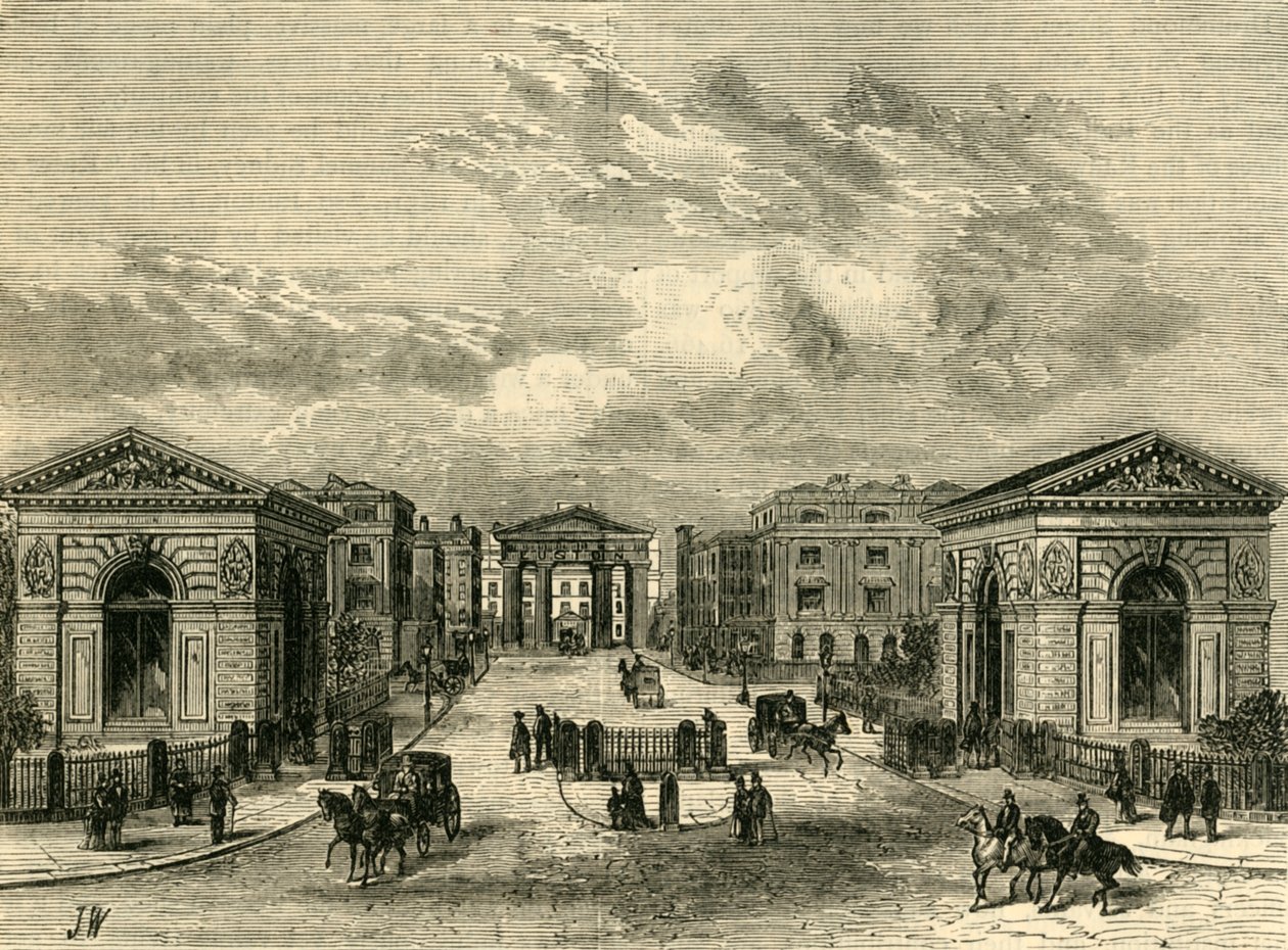 Entrance to Euston Square Station, c1876 by Unbekannt