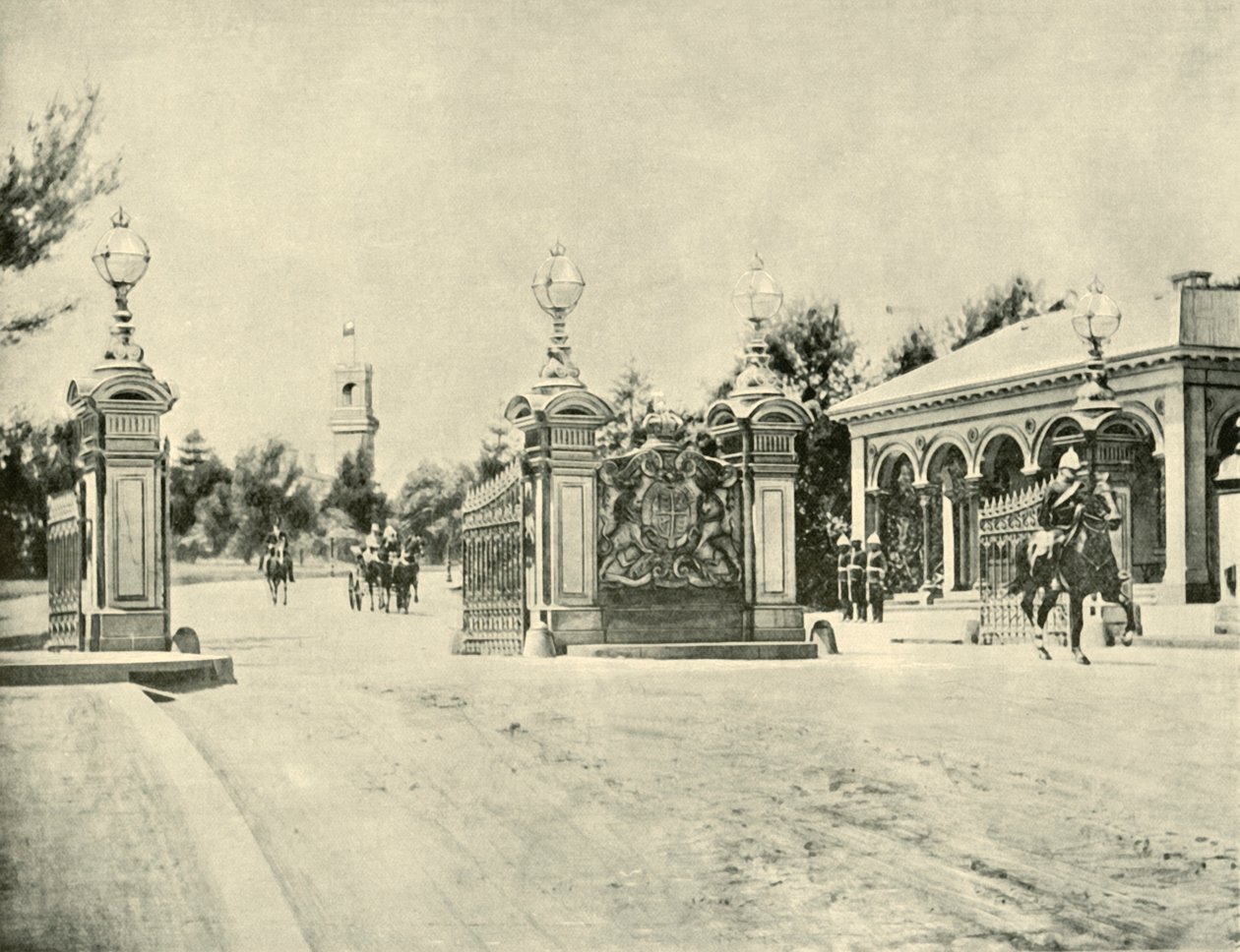 Entrance to Government House, Melbourne by Unbekannt