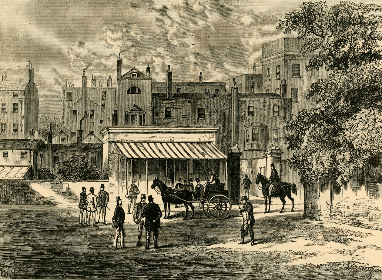 Entrance to Old Tattersalls, c. 1876 by Unbekannt