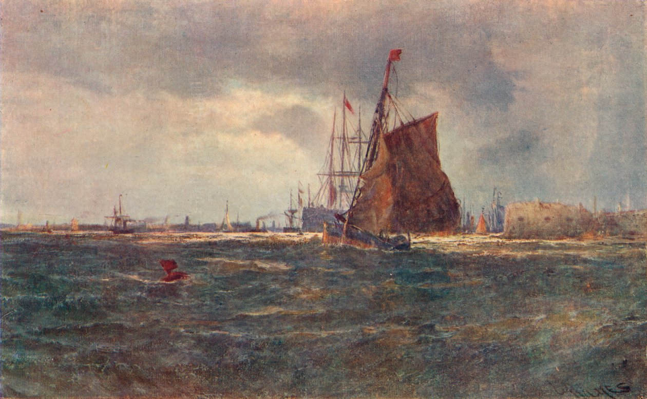 Entrance to Portsmouth Harbour by Unbekannt