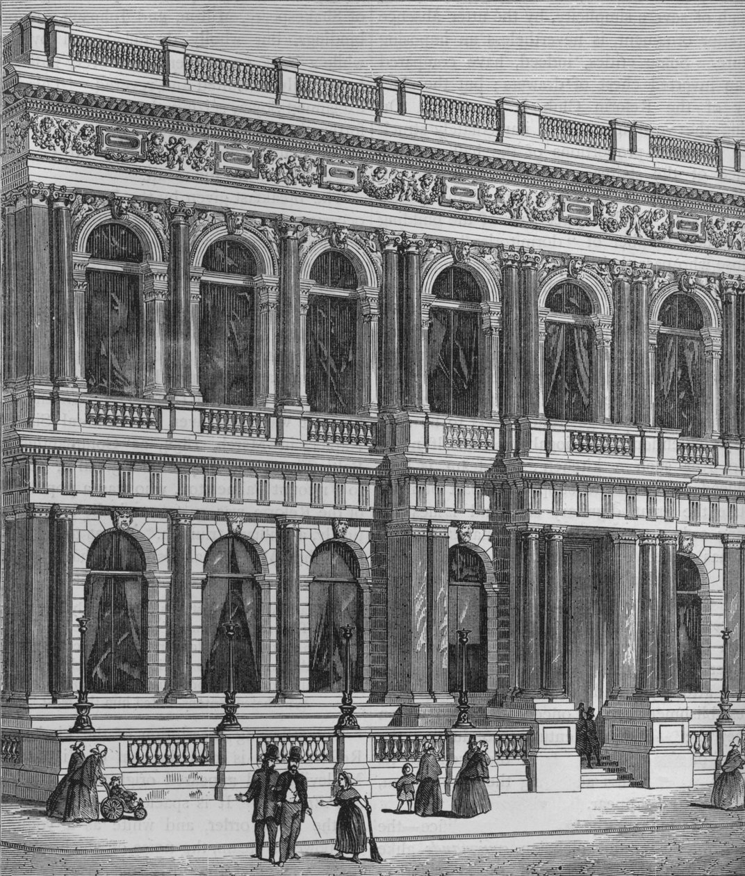 Entrance to the Carlton Club, Westminster, London, c1875 by Unbekannt
