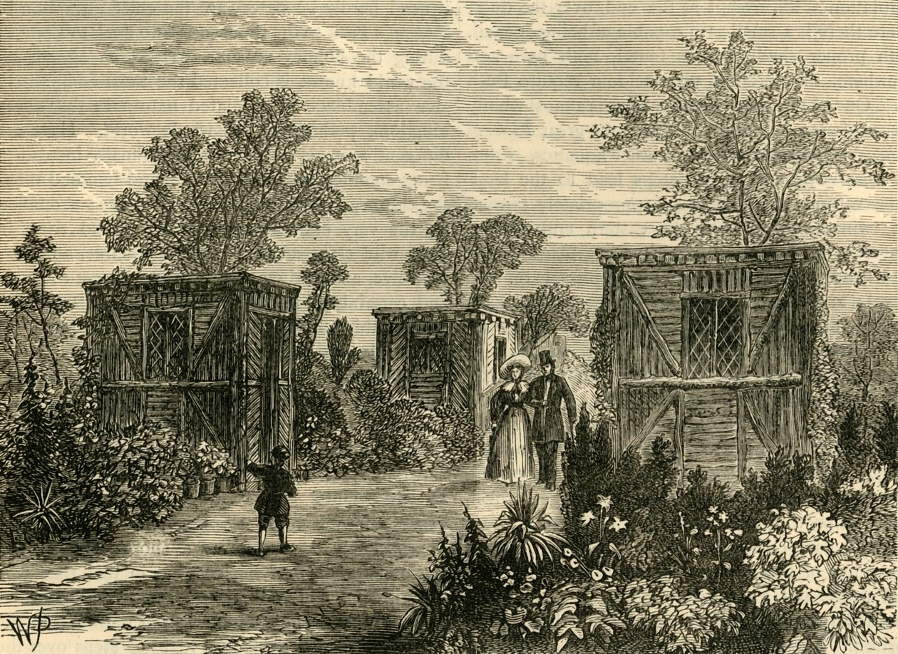 Entrance to the Zoological Gardens in 1840, c. 1876 by Unbekannt