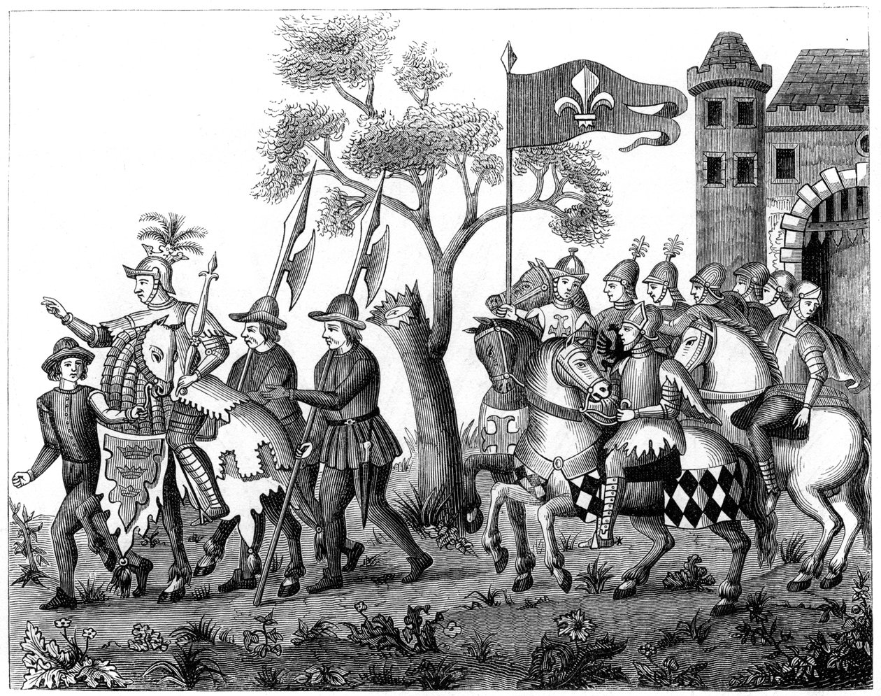 Entry of the King of Epinette by Unbekannt