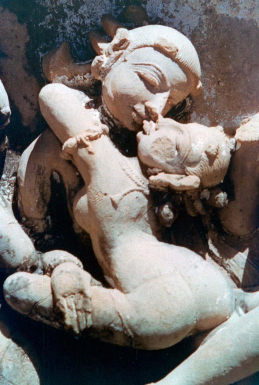 Erotic Sculpture, Khajuraho, India by Unbekannt