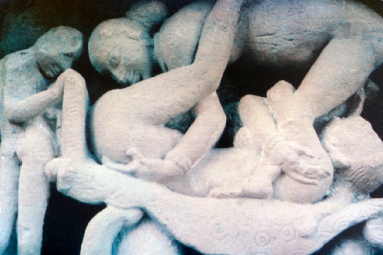 Erotic Sculpture, Khajuraho, India, c. 950-1050, 20th Century by Unbekannt