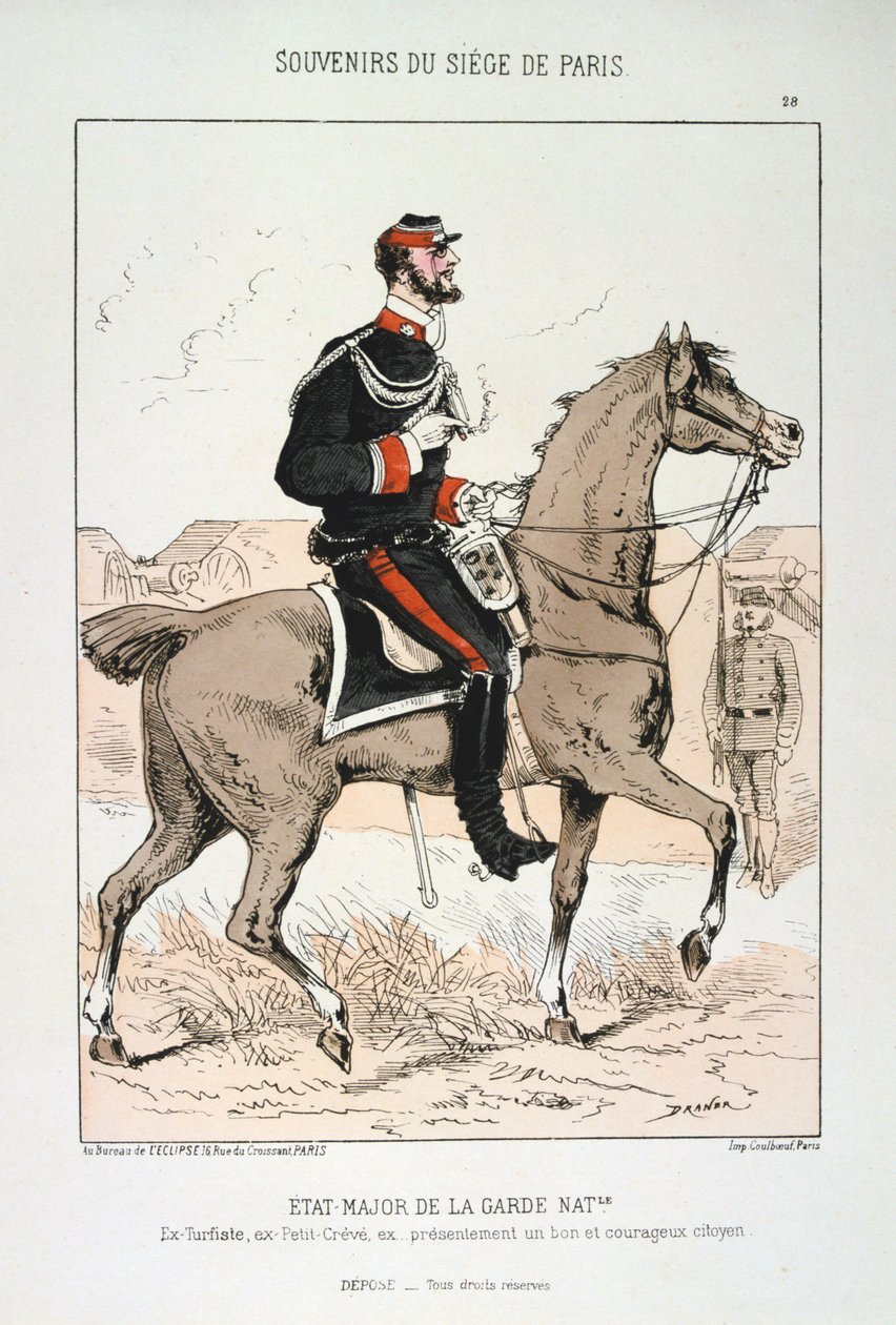 Etat Major de la Garde Nationale, Siege of Paris, Franco-Prussian War by Unbekannt