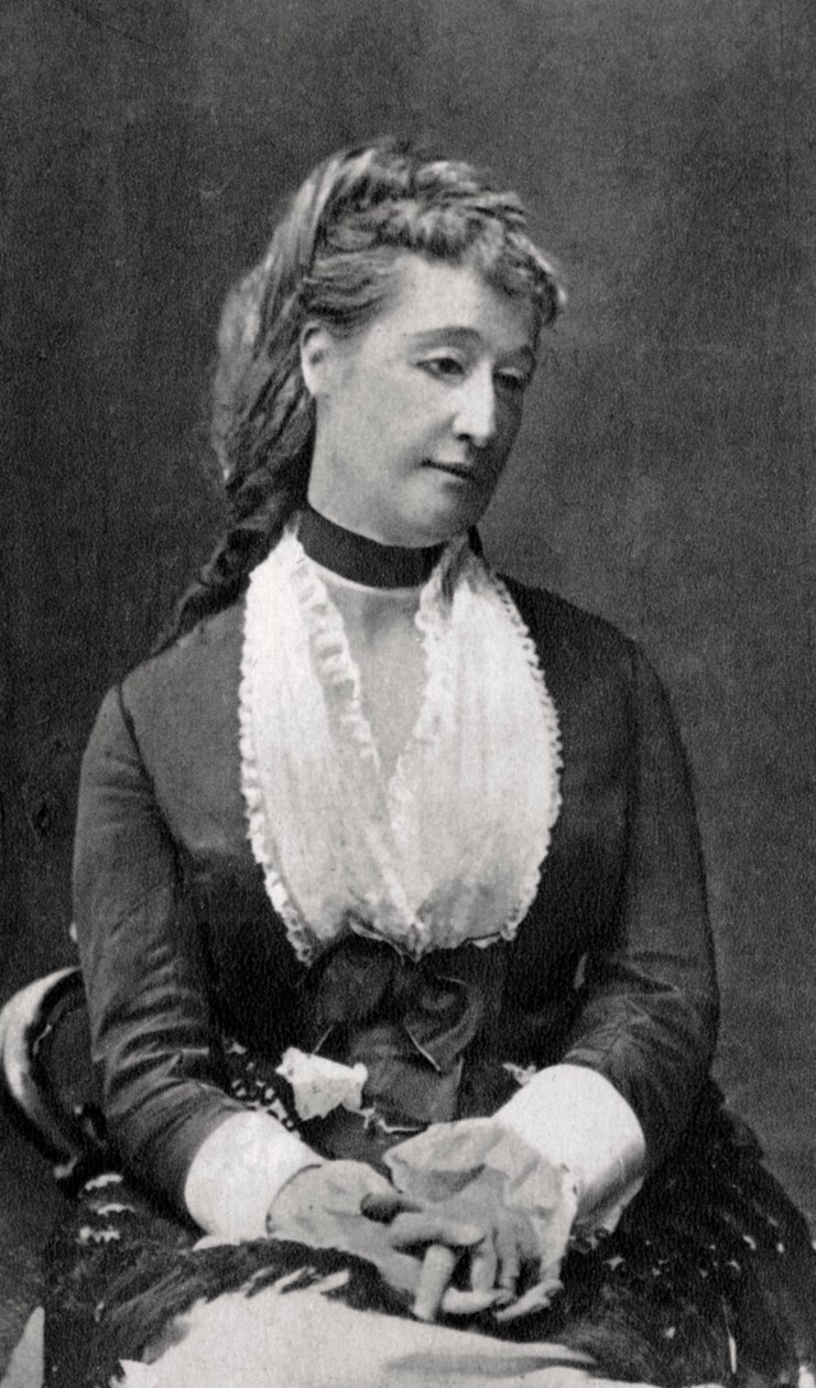 Eugenie de Montijo, Empress Consort of Napoleon III of France, c1865-1875 by Unbekannt