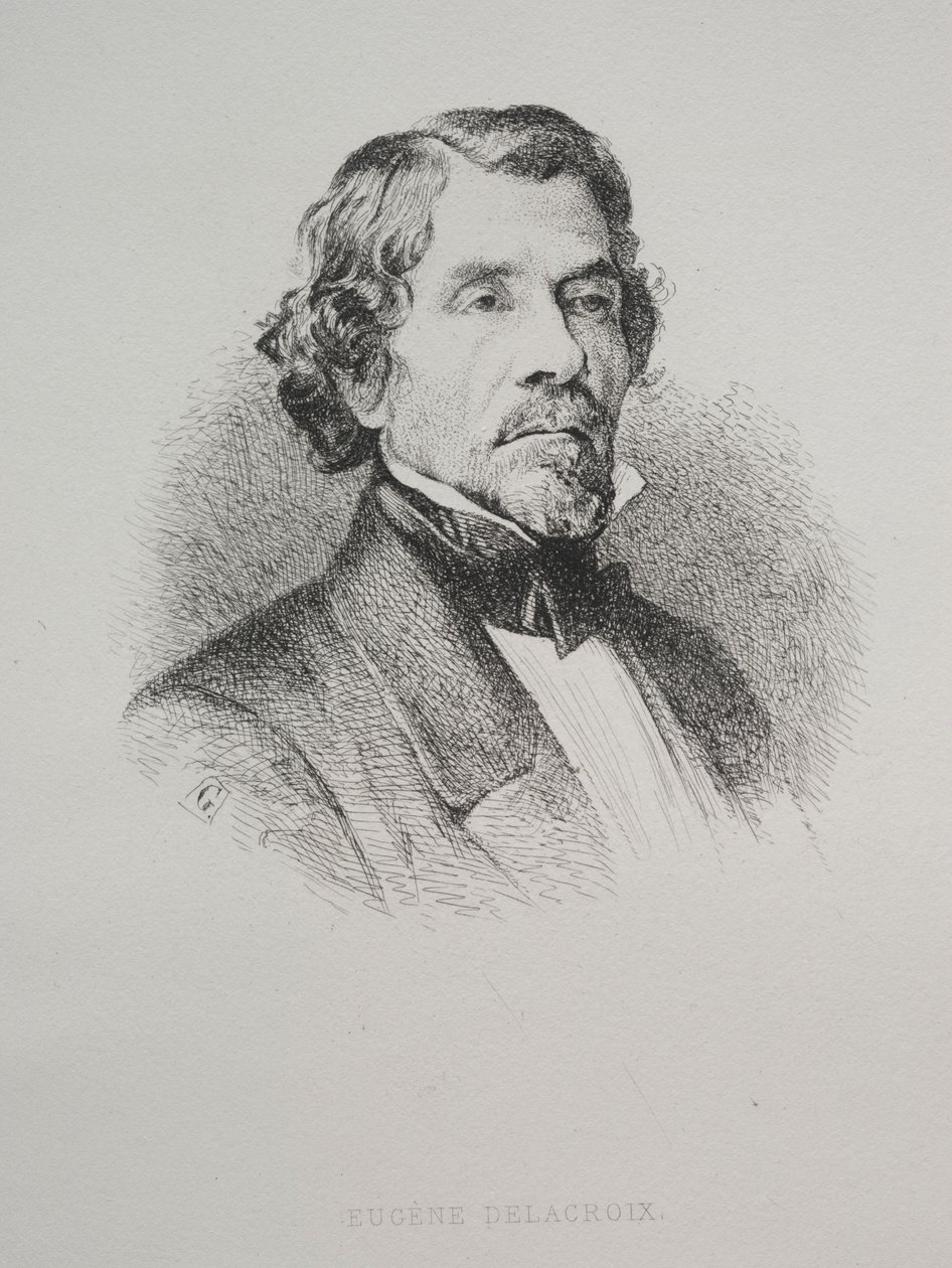 Eugène Delacroix, 1800s by Unbekannt