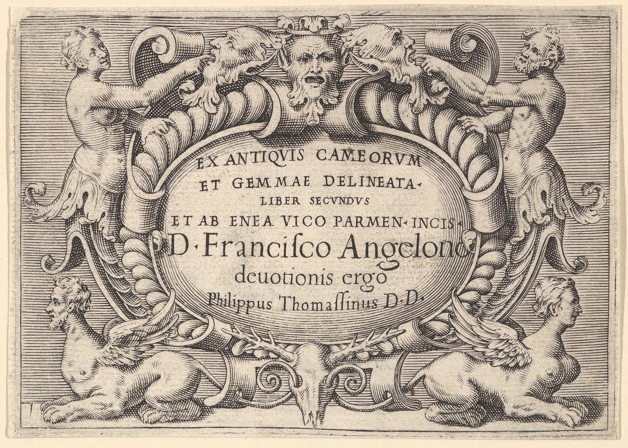 Ex Antiquis Cameorum et Gemmae Delineata Liber Secundus et ab Enea Vic by Unbekannt