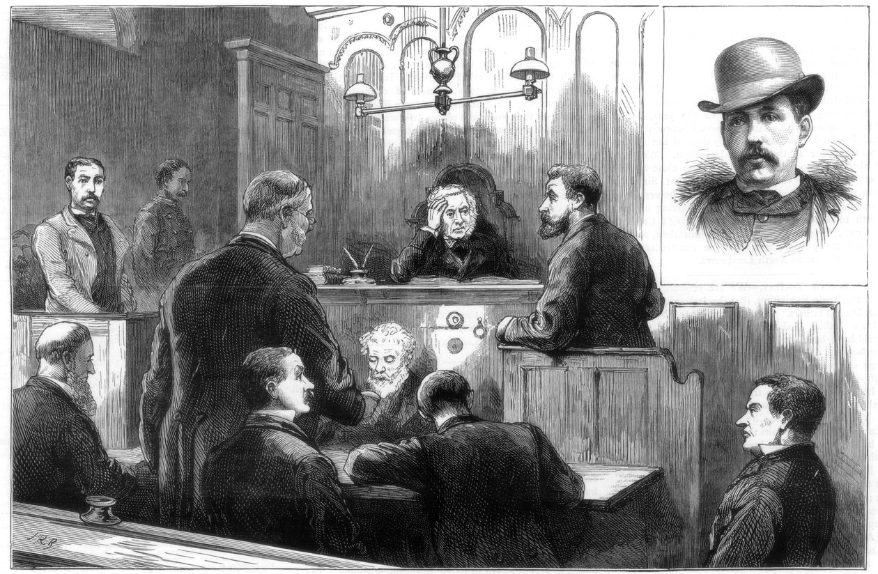 Examination of John Daly, alias Denman, at the Birkenhead police court, 1884 by Unbekannt
