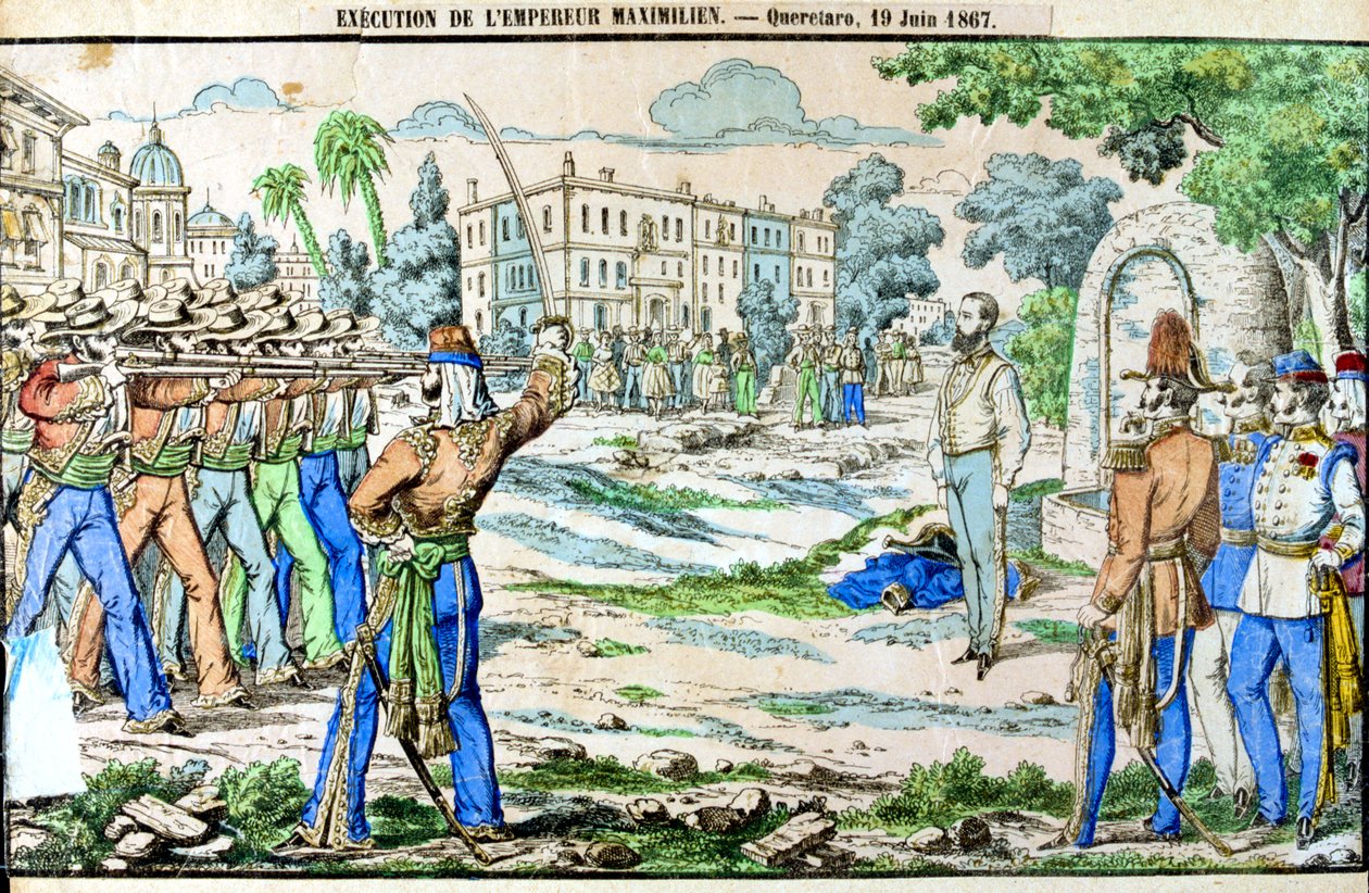 Execution of Maximilian, Emperor of Mexico, 19 June 1867 by Unbekannt