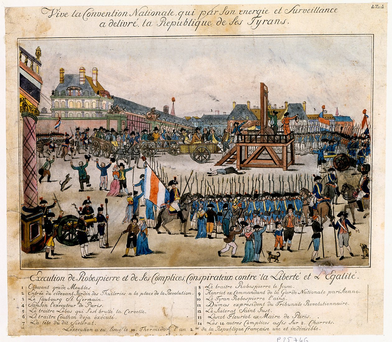 Execution of Robespierre and His Accomplices by Unbekannt