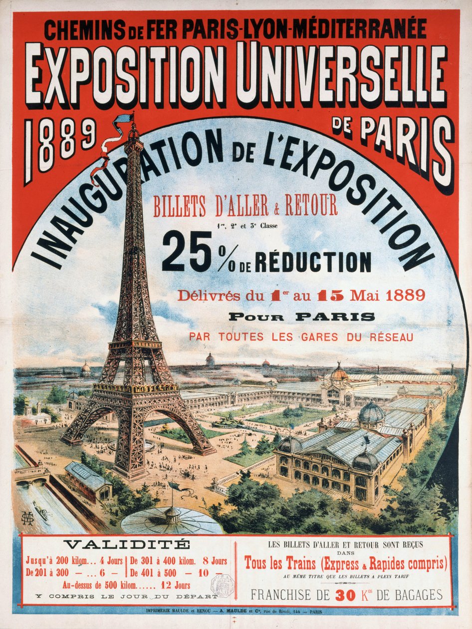 Exposition Universelle de 1889, 1889 by Unbekannt
