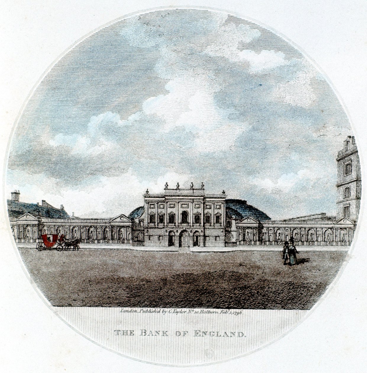 Façade of The Bank of England, Threadneedle Street, London by Unbekannt