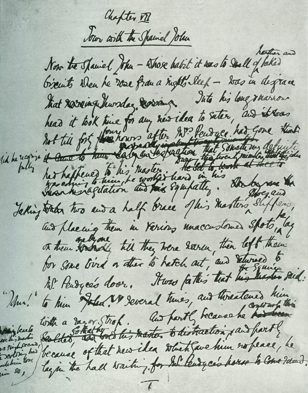 Facsimile Page of MS for The Country House, by John Galsworthy, 1907 by Unbekannt