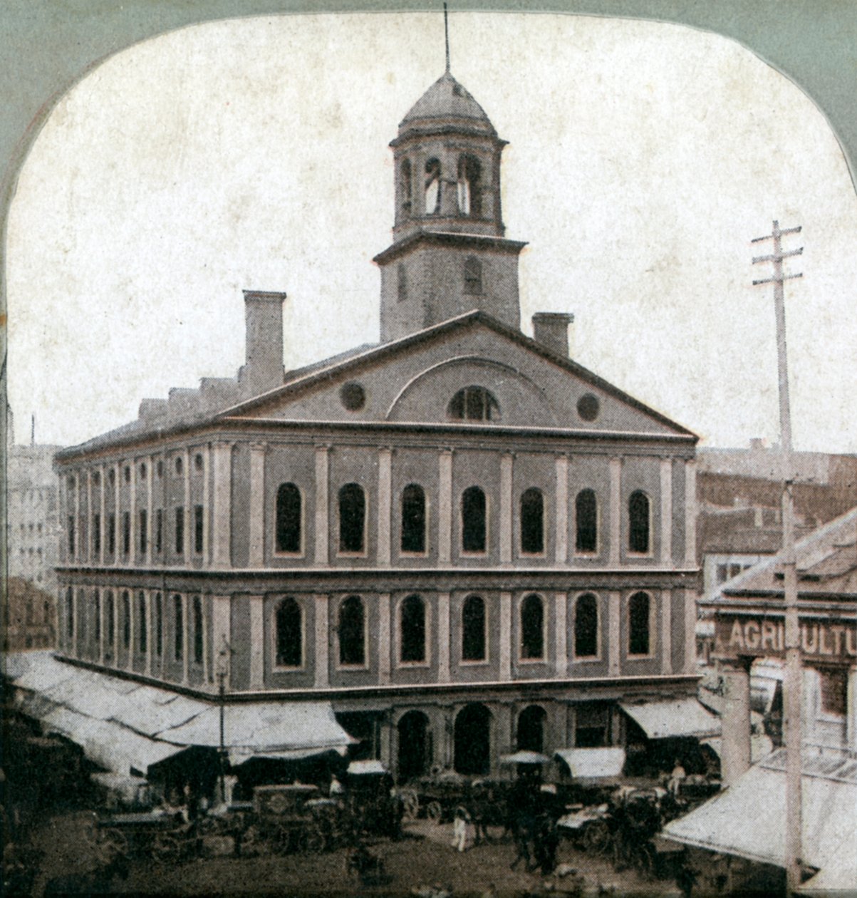 Faneuil Hall, Boston, Massachusetts, USA, late 19th century by Unbekannt