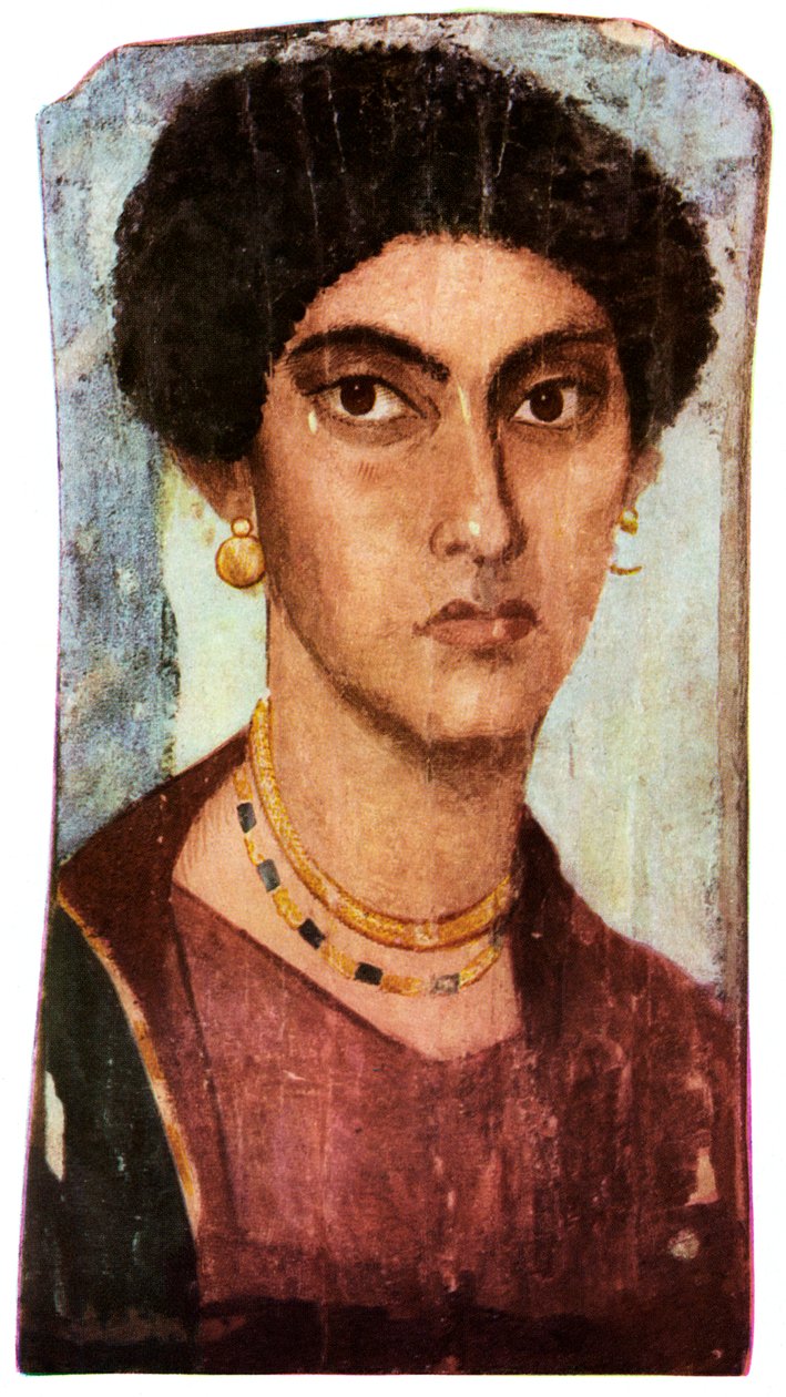 Fayum Portrait, Ancient Egyptian, Roman Period, c. 200 AD by Unbekannt