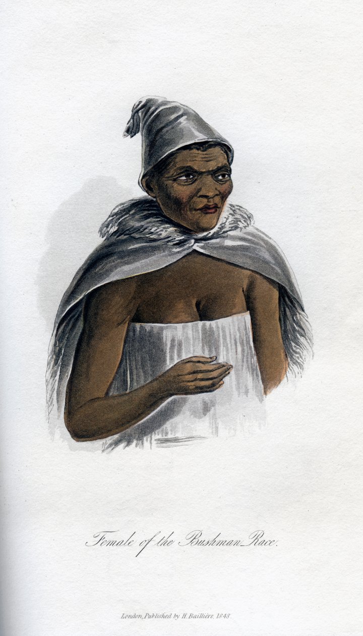 Female of the Bushman Race, 1848 by Unbekannt