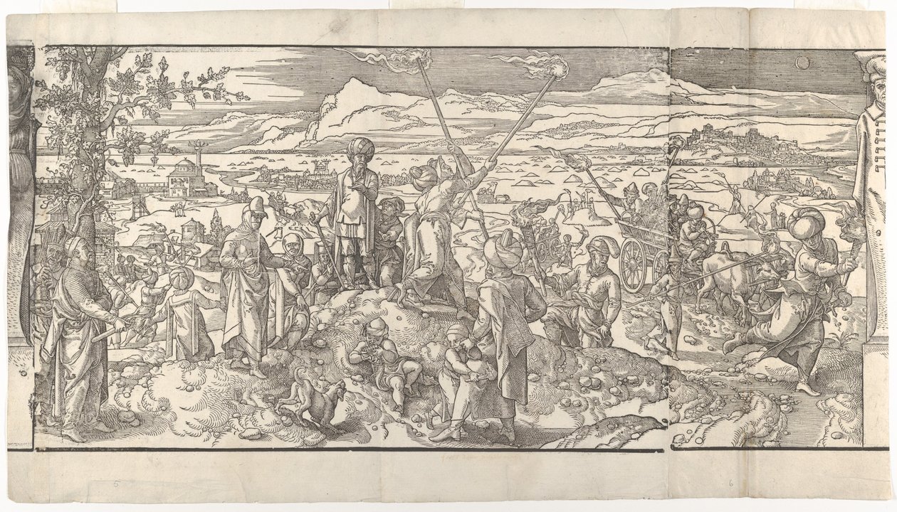 Festival of the New Moon from the Frieze Ces Moeurs et Fachons de Faire de Turcz Customs, 1553 by Unbekannt