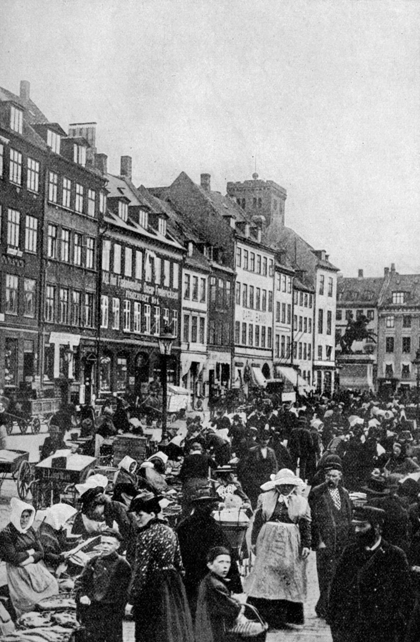 Fish market, Copenhagen by Unbekannt