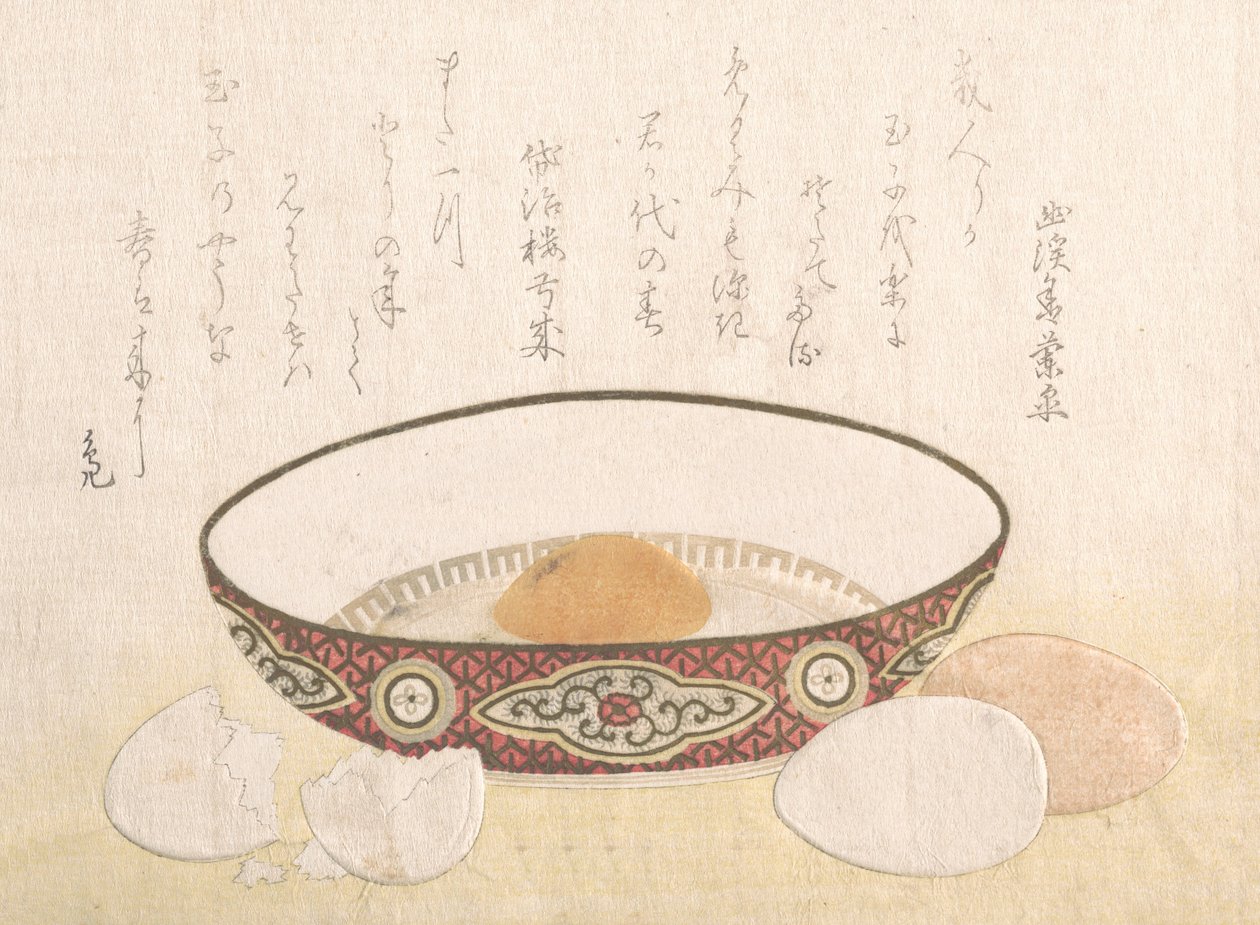 Flat Bowl with Eggs, probably 1813 by Unbekannt