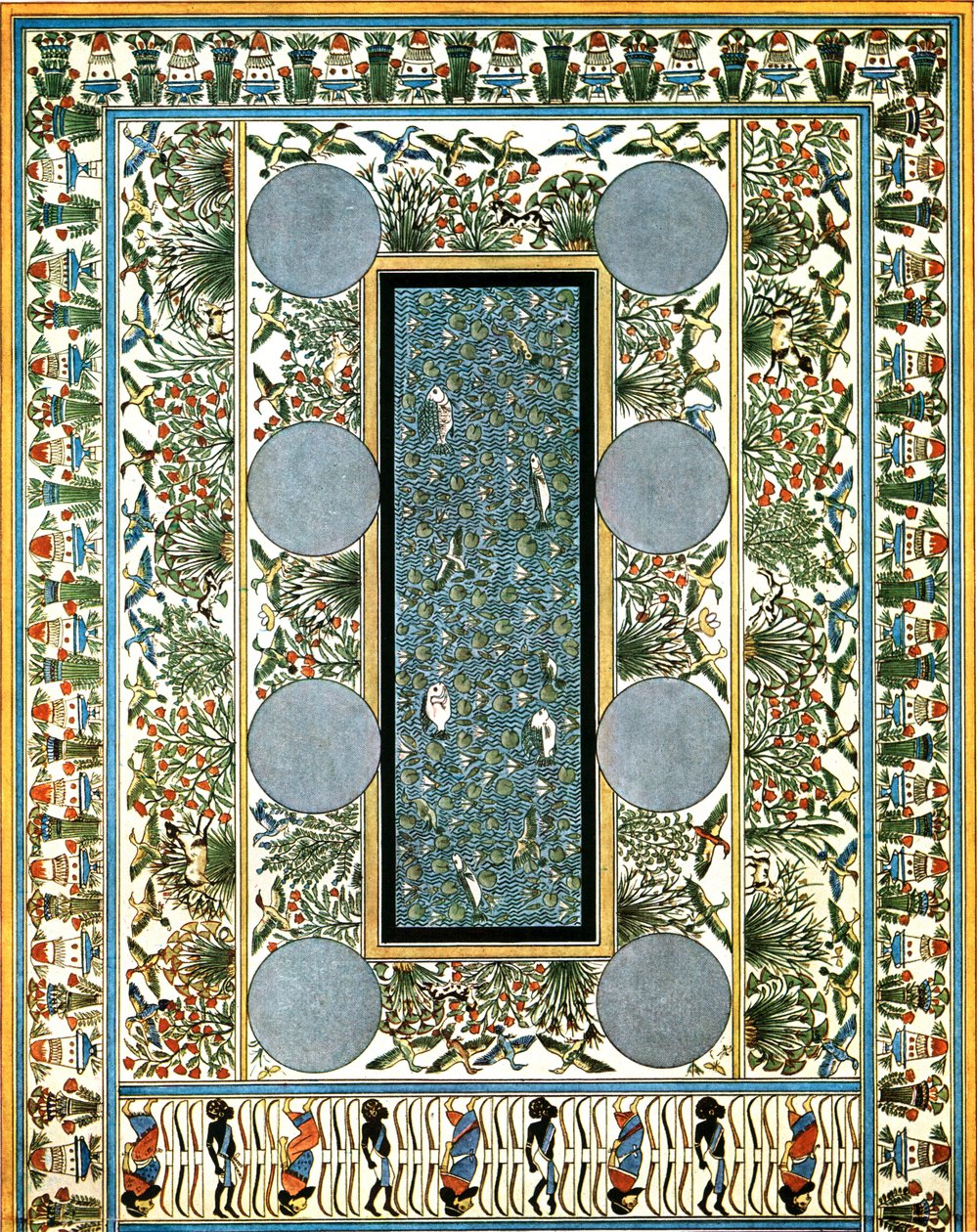 Floor Painting in a Palace at Tell el-Amarna, Egypt by Unbekannt