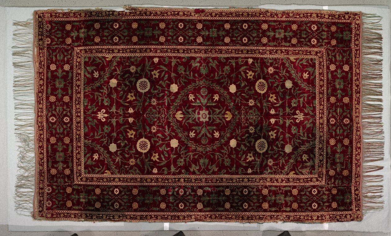 Floorspread with Medallion Pattern, 1650-1700 by Unbekannt