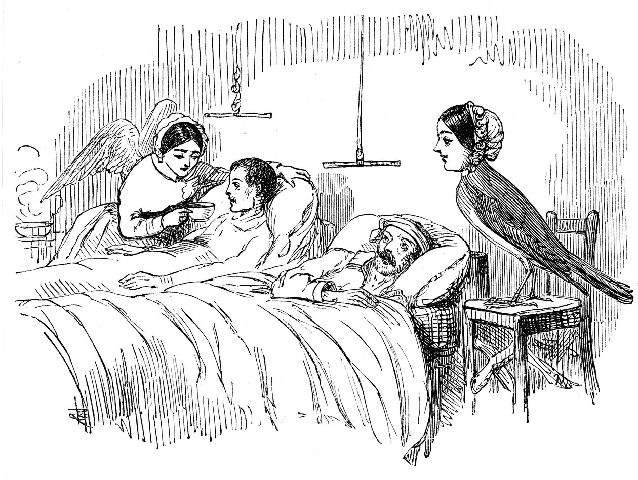 Florence Nightingale Watching a Nurse at Work by Unbekannt