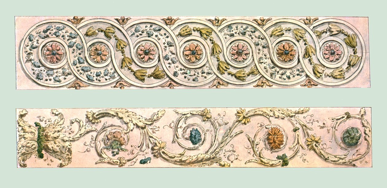 Foliage border designs, France, 1928 by Unbekannt