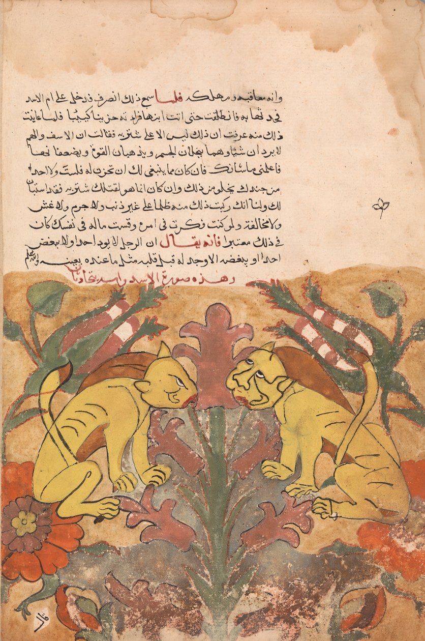 Folio from a Kalila wa Dimna, 18th century by Unbekannt