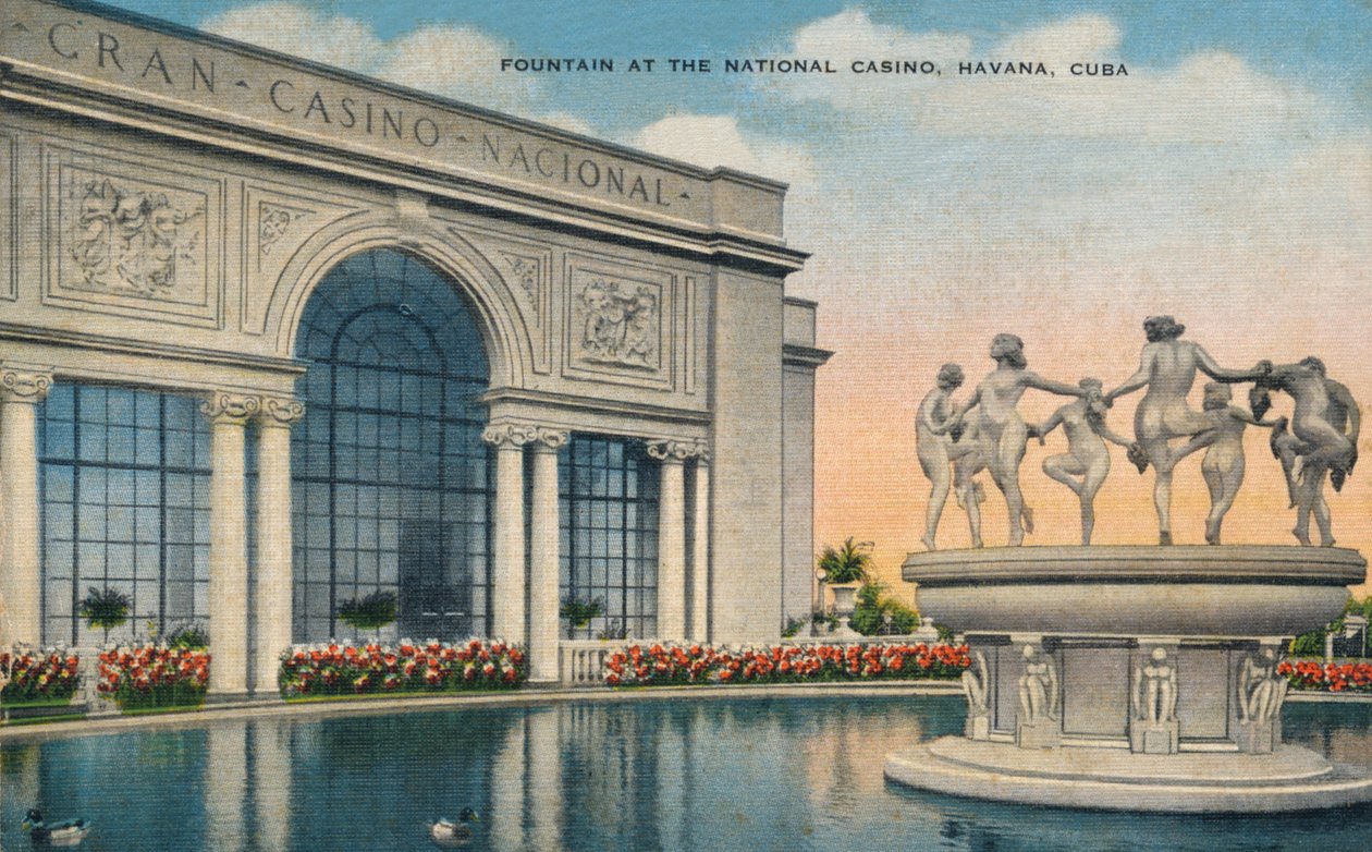 Fountain at the National Casino, Havana, Cuba by Unbekannt