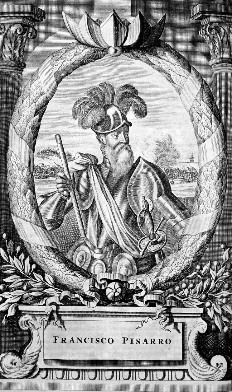 Francisco Pizarro, 15th Century Spanish Conquistador, 1671 by Unbekannt