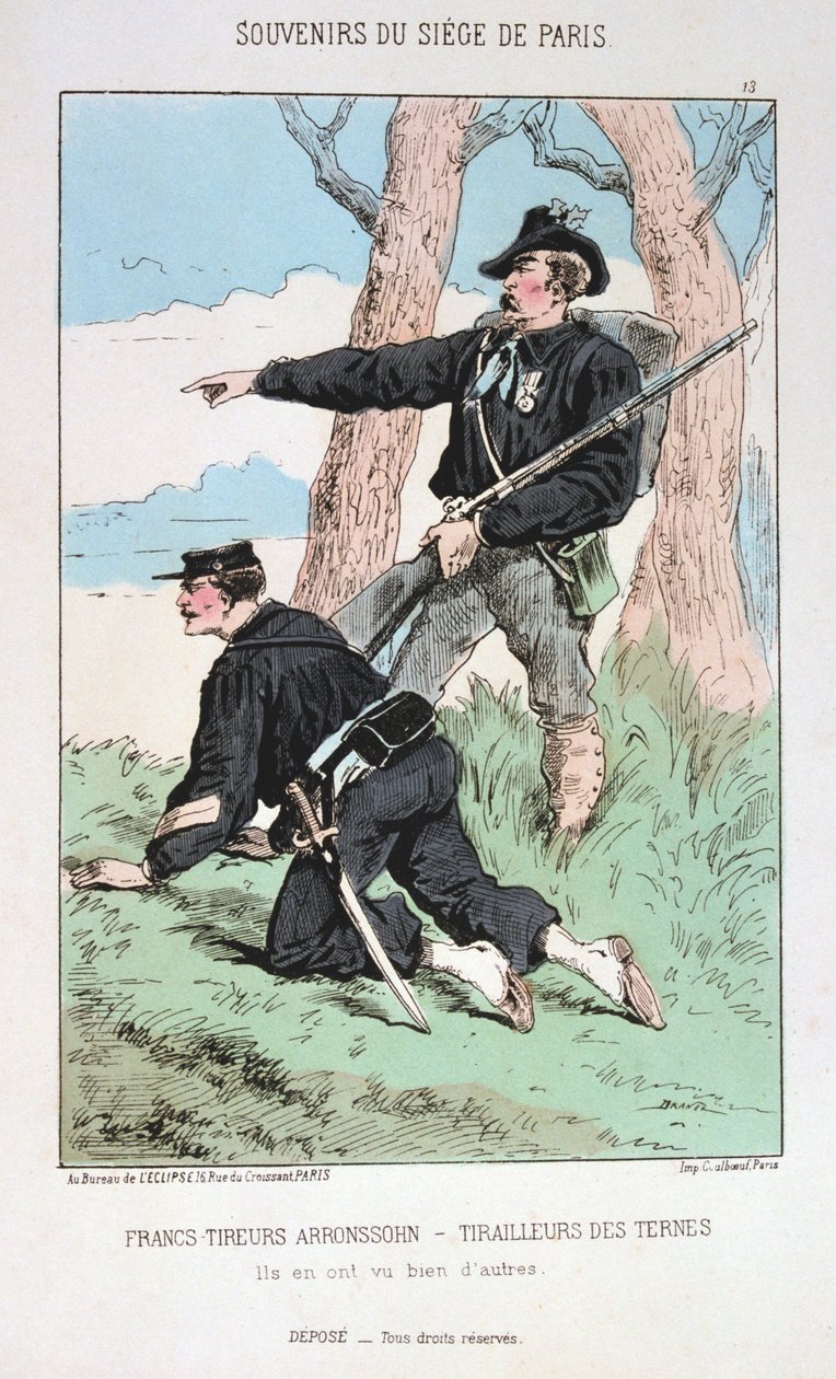 Francs Tireurs Arronssohn - Tirailleurs des Ternes, Siege of Paris, 1870-1871 by Unbekannt