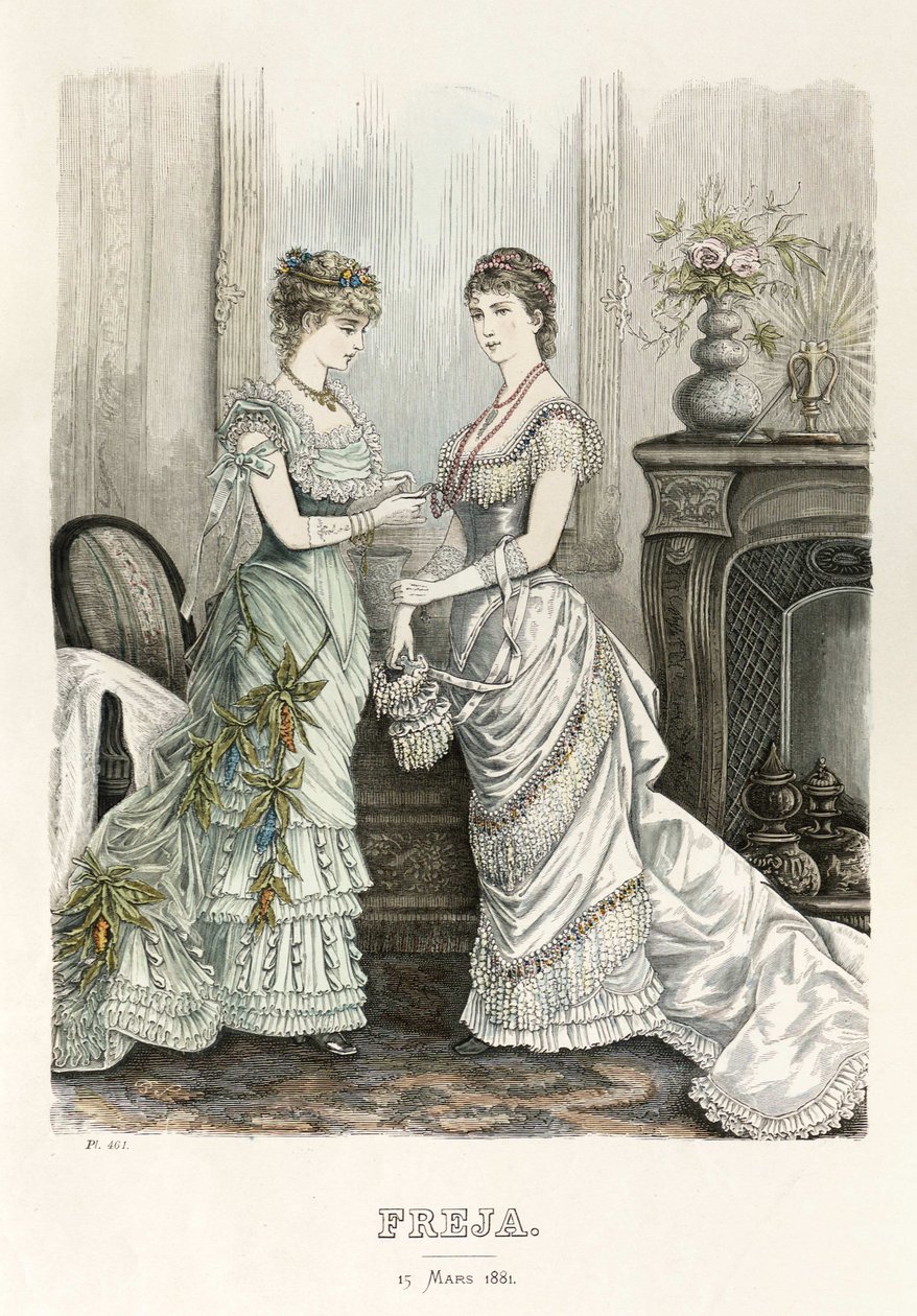 Freja Illustrated Scandinavian Fashion Magazine 1881, Illustration No. 6 by Unbekannt