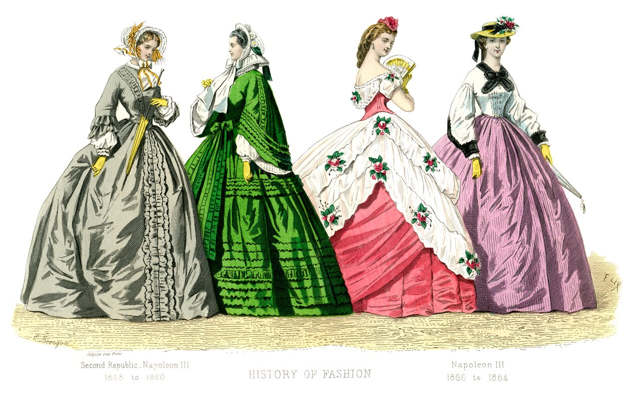 French Costume: Second Republic, Napoleon III by Unbekannt
