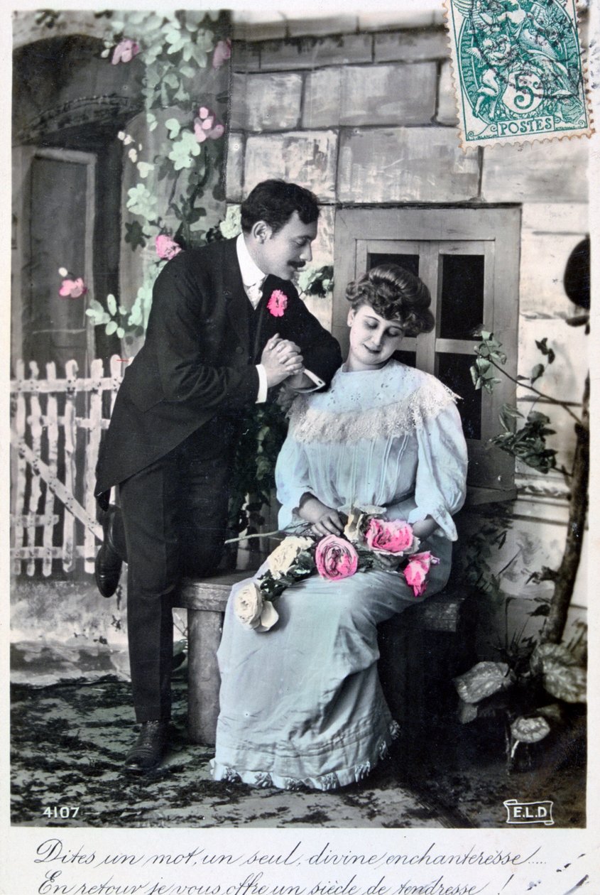 French romantic postcard, c1900 by Unbekannt