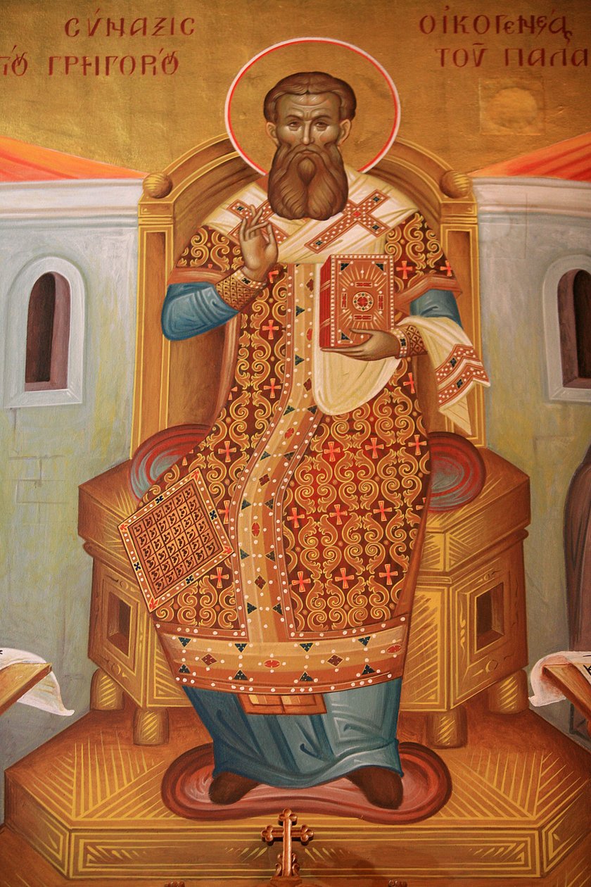 Fresco in Saint Gregory Palamas Greek Orthodox Church, Thessaloniki, Greece by Unbekannt