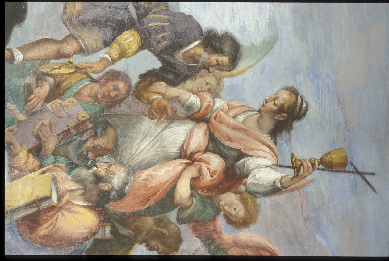 Frescoes in Palazzo Lomellino, Genoa, Liguria, Italy by Unbekannt