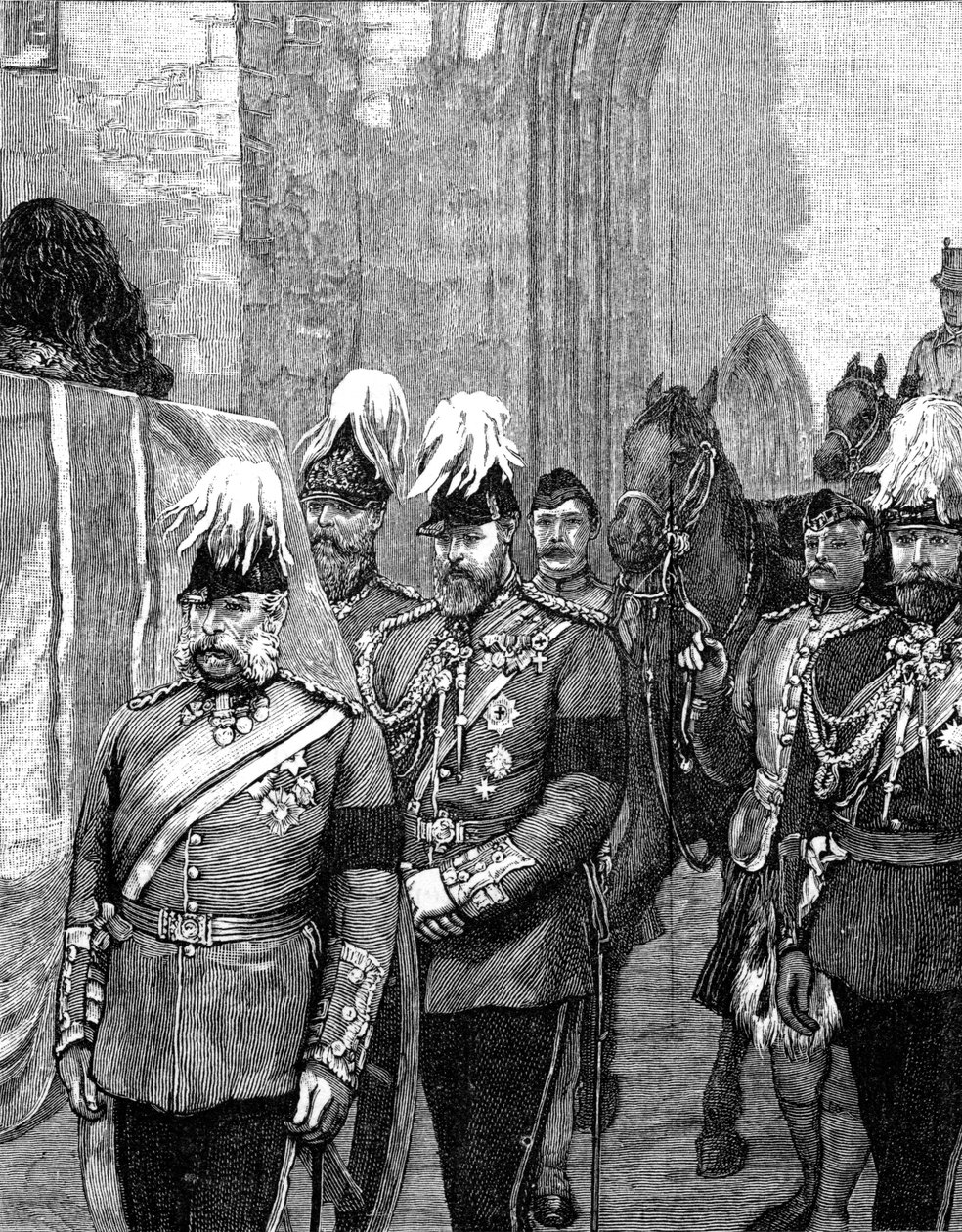 Funeral of the Duke of Albany: The Procession Entering Windsor Castle by Unbekannt