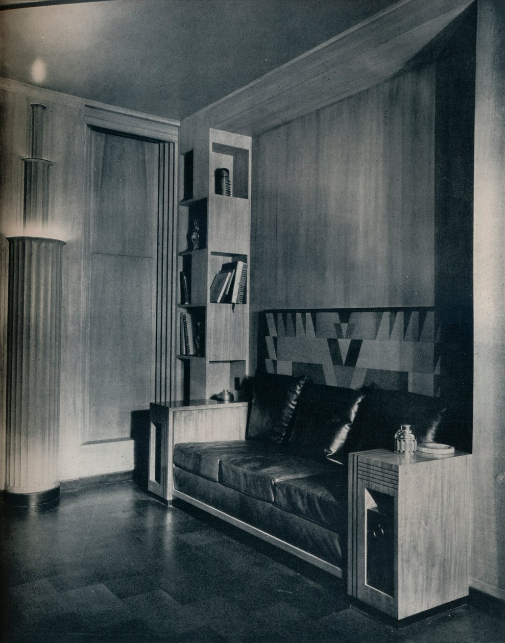 Furniture and interior of a private office. Designed by Joseph Sinel, 1930 by Unbekannt
