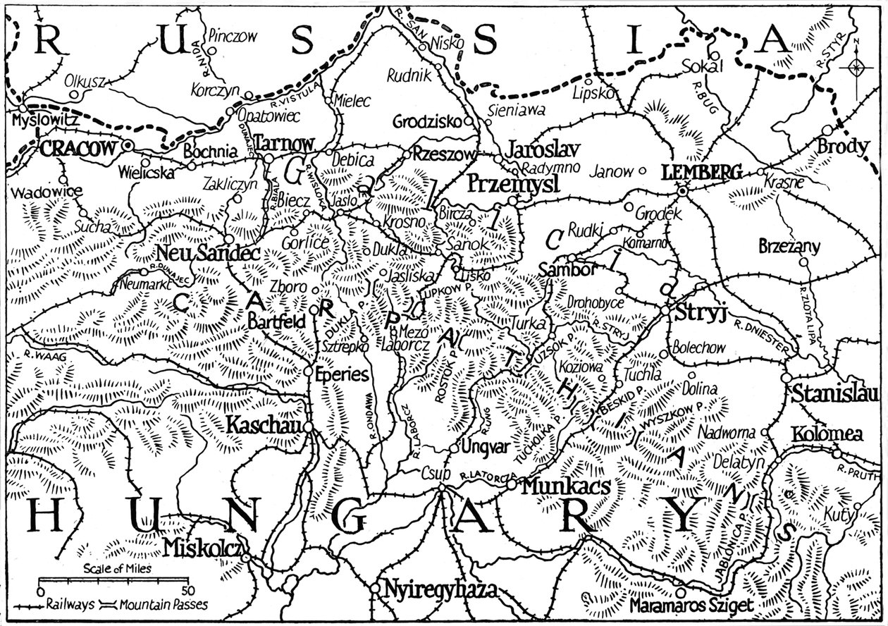 Galicia and the Carpathian Passes, 1915 by Unbekannt