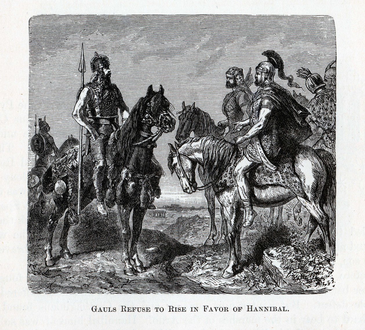 Gauls Refuse to Rise in Favor of Hannibal, 1882 by Unbekannt