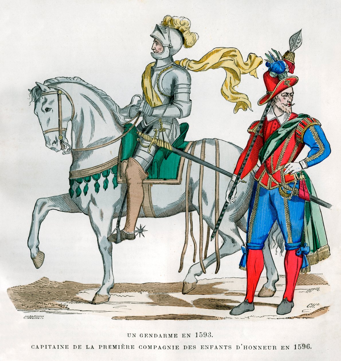 Gendarme, 1583, and captain of the 1st Company of the Enfants d